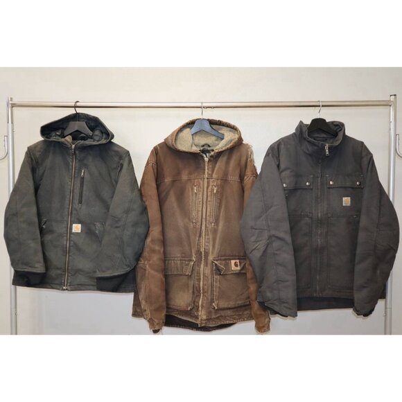 Vintage Carhartt Work Jacket Lot (9) USA Made Detroit 90s Bundle XL Mixed Sizes - Picture 3 of 16
